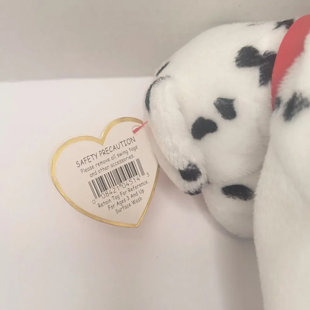 Ty Beanie Baby Rescue FDNY Dalmatian Dog 2001